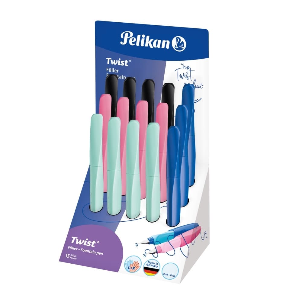 STILOU TWIST M AMBIDEXTRU CULORI ASORTATE DISPLAY 15BUC