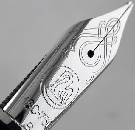 PENITA B DIN AUR 18K/750 PLACATA RODIU PENTRU M805