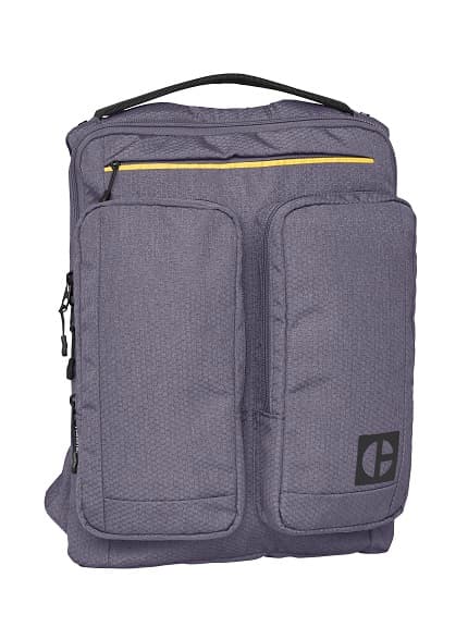 Rucsac CATERPILLAR Code - Quest Commuter, material 420D hexagonal, 2 buzunare exterioare - gri inchi
