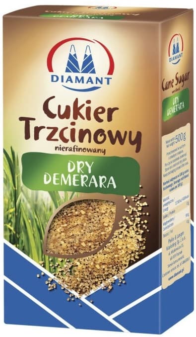 Zahar brun Diamant, din trestie de zahar, 500grame/cutie
