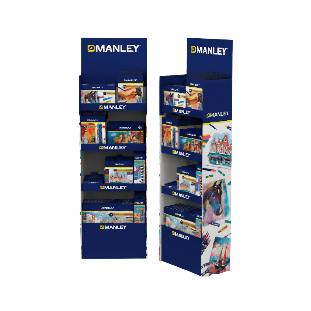 Display carton color experience, Alpino, Manley Fine Art, for the floor