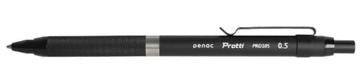 Creion mecanic profesional PENAC Protti PRD-105, 0.5mm, metalic cu varf retractabil - negru