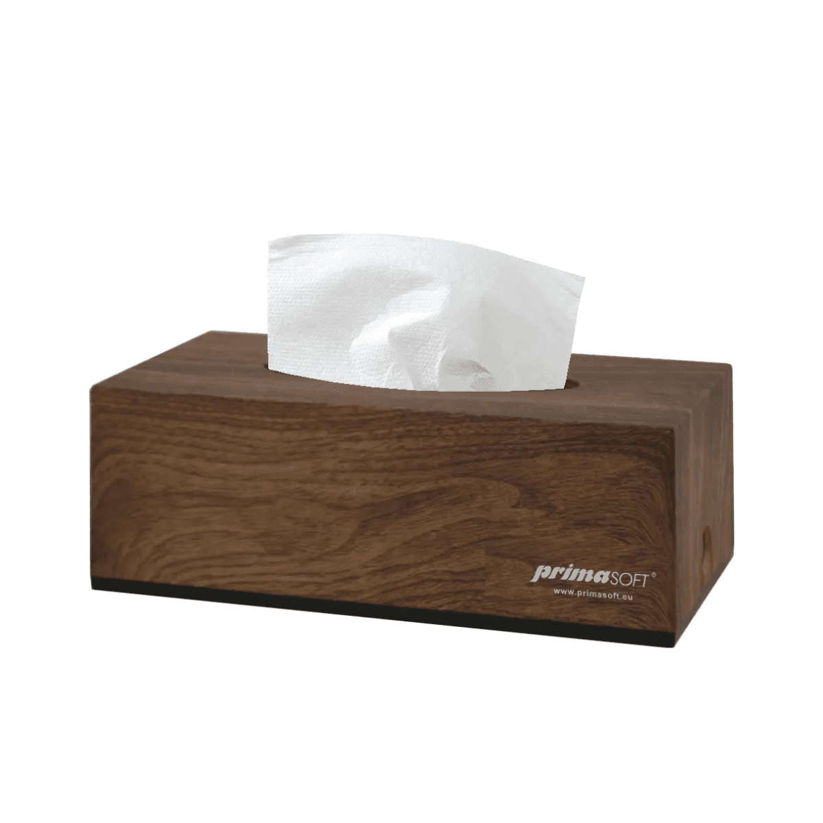 Dozator pentru servetele cosmetice (capacitate max. 250), imitatie de lemn, Prima Soft