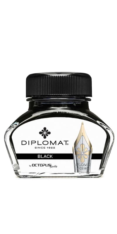 Calimara cu cerneala DIPLOMAT Octopus, 30 ml - negru