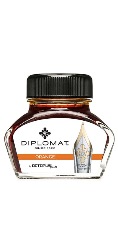 Calimara cu cerneala DIPLOMAT Octopus, 30 ml - portocaliu
