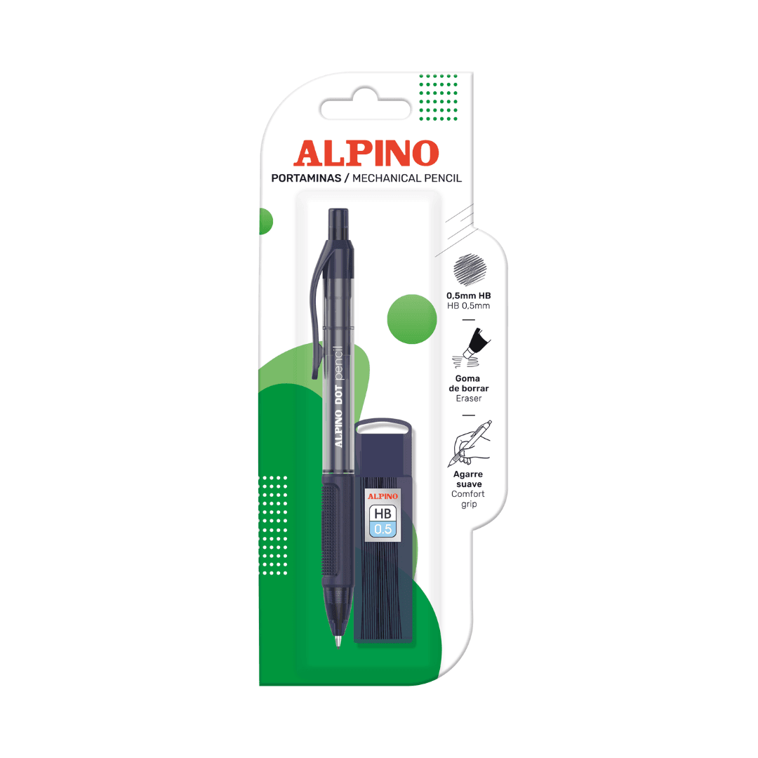 Creion mecanic 0,5 mm, ALPINO Dot + set mine