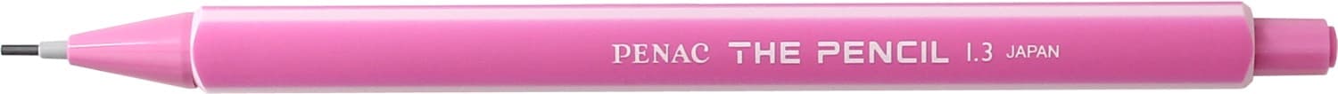 Creion mecanic PENAC The Pencil, rubber grip, 1.3mm, varf plastic - corp roz
