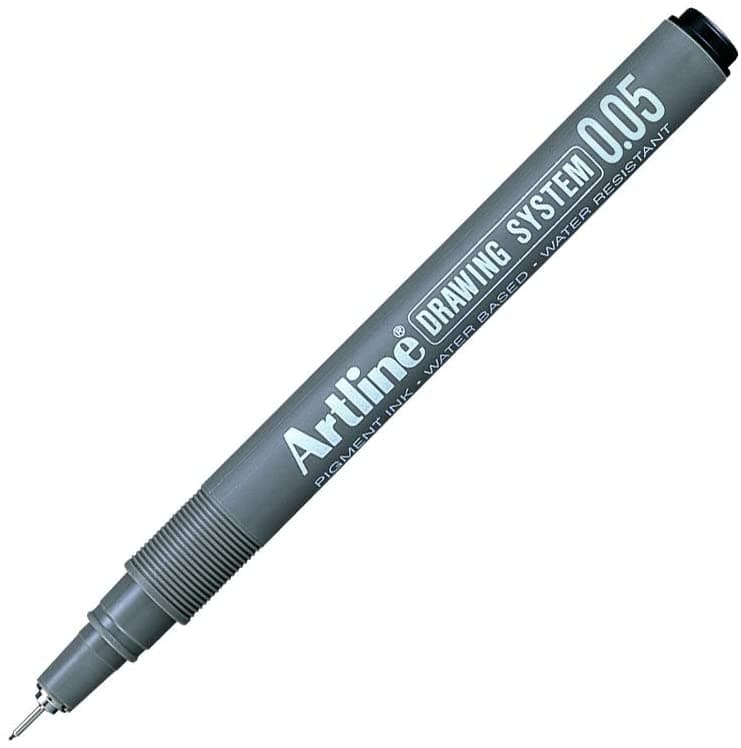 Liner pentru desen tehnic ARTLINE, varf fetru 0.05mm - negru