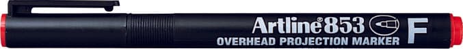 OHP Permanent marker ARTLINE 853, varf fin - 0.5mm - rosu