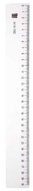 Rigla flexibila din plastic, 30cm, ALCO - transparent
