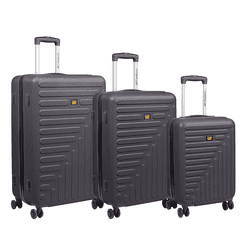 Set 3 trolere /valize CATERPILLAR Rockford (20/24/28 inch) 35L, 59L, 92L, material ABS - negru