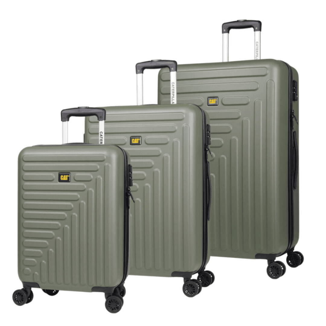 Set 3 trollere CATERPILLAR Rockford, 35L, 59L, 92L, ABS - olive