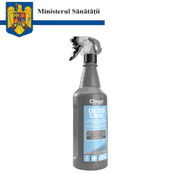 CLINEX DEZOClinic - Detergent Dezinfectant Profesional Concentrat pentru Suprafețe, 1 Litru