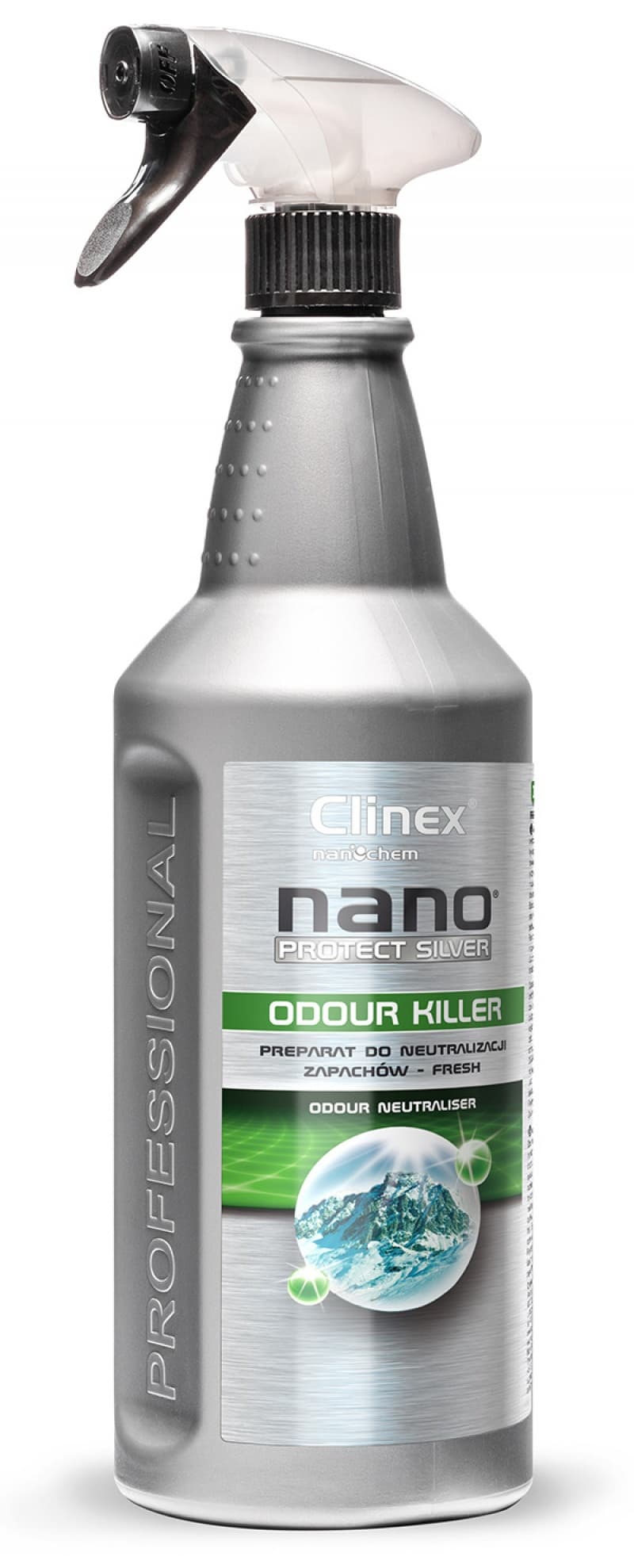 CLINEX Nano Protect Odour Killer - Fresh, 1 litru, cu pulverizator, odorizant lichid - neutralizeaza
