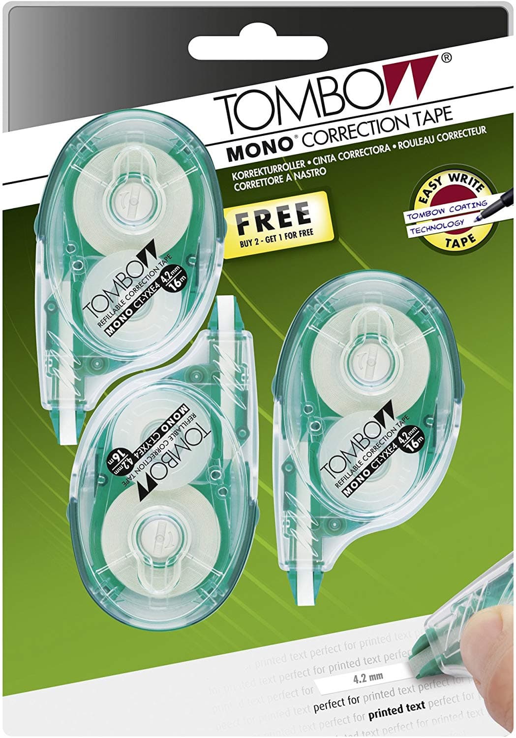 Banda Corectoare Tombow 4.2 mm x 16 m Mono Mega CT-YXE *