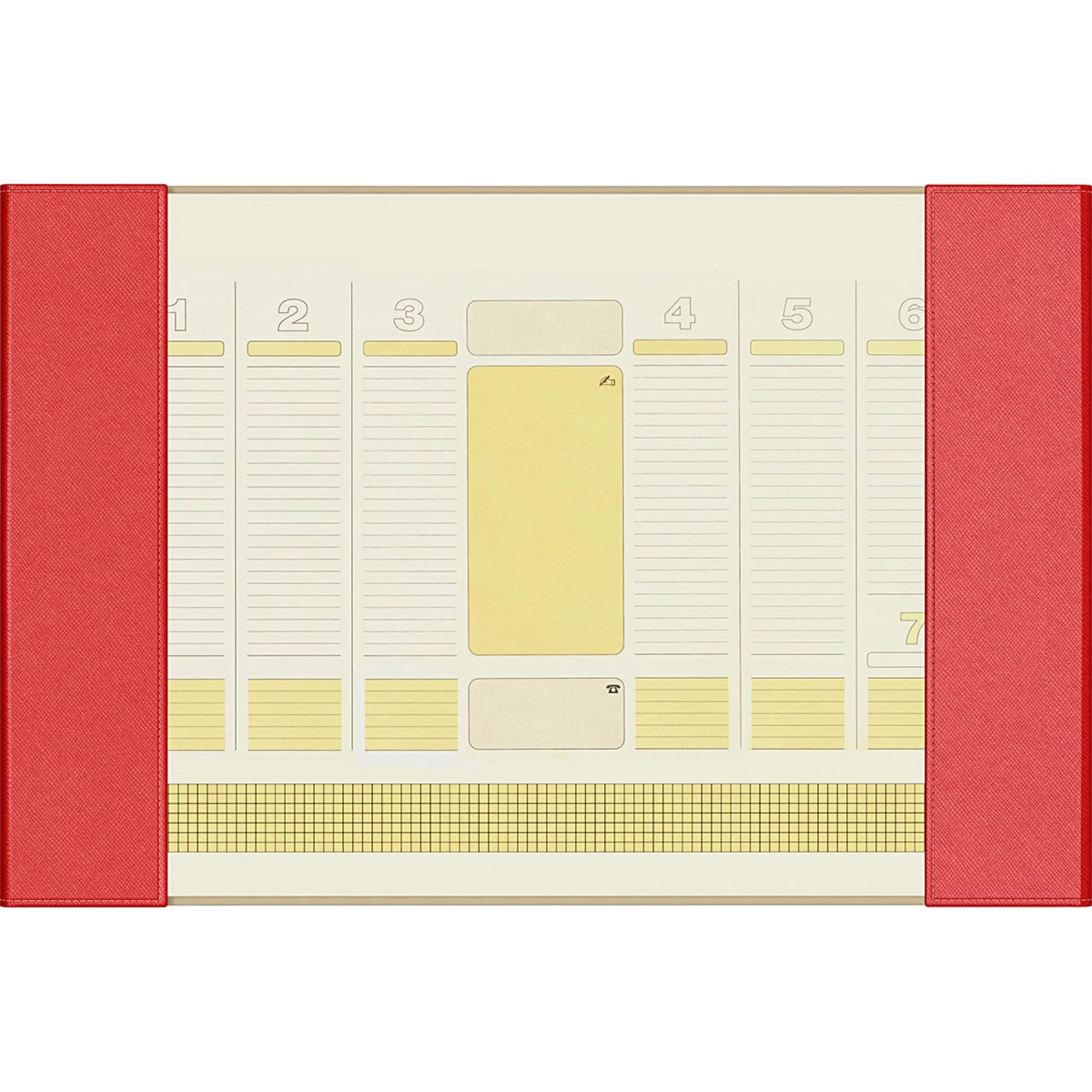 Mapa birou B3 Precision Alicante Red Lined