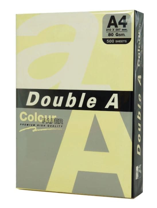 Hartie color pentru copiator A4, 80g/mp, 25coli/top, Double A - pastel cheese