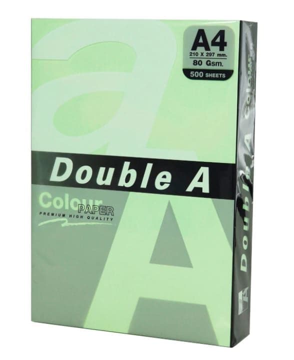 Hartie color pentru copiator A4, 80g/mp, 100coli/top, Double A - pastel emerald