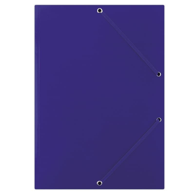 Mapa din carton plastifiat, cu elastic pe colturi, 400gsm, DONAU - albastru