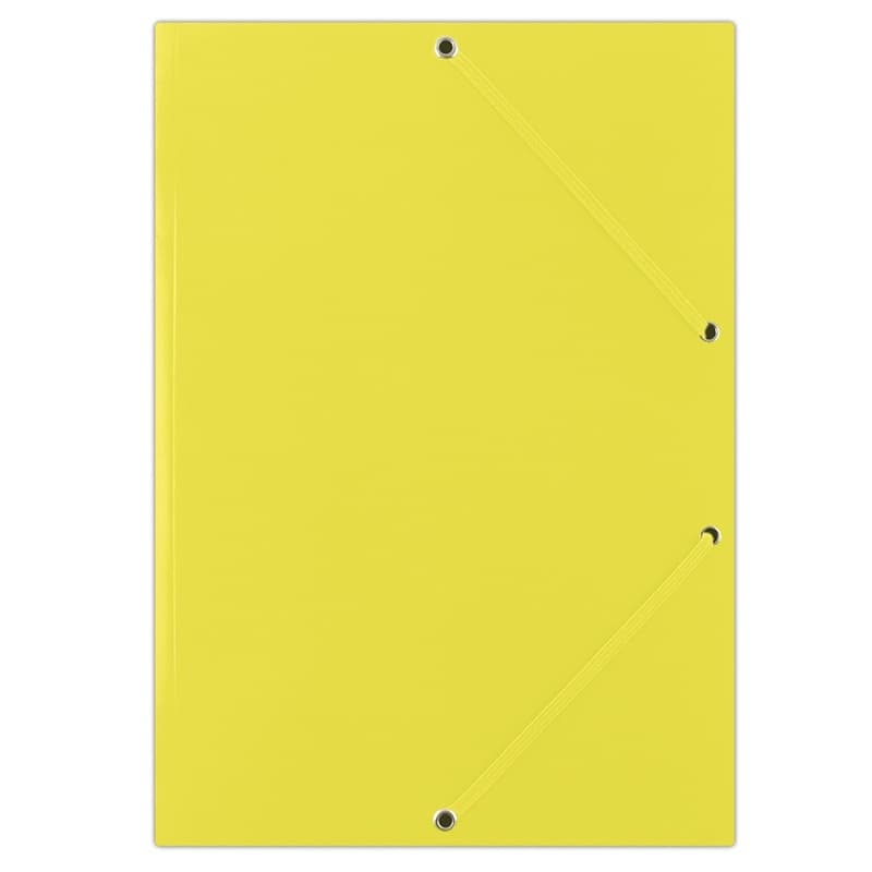 Mapa din carton plastifiat, cu elastic pe colturi, 400gsm, DONAU - galben