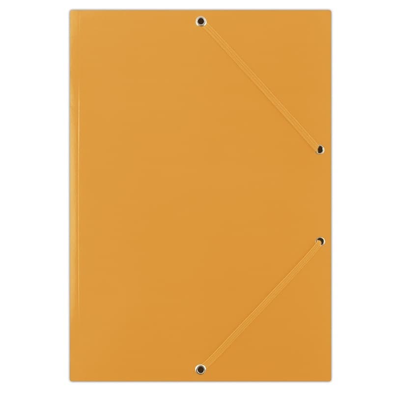 Mapa din carton plastifiat, cu elastic pe colturi, 400gsm, DONAU - portocaliu