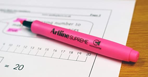 Textmarker ARTLINE Supreme, varf tesit 1.0-4.0mm - roz fluorescent