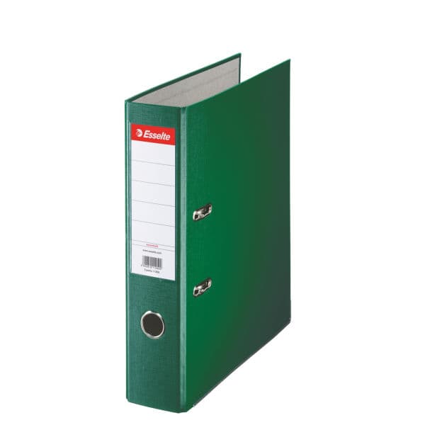 Biblioraft plastifiat Esselte Economy A4 7,5 cm - verde