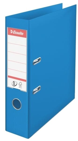 Biblioraft plastifiat interior- exterior Esselte No.1 Power VIVIDA A4 7,5 cm- albastru