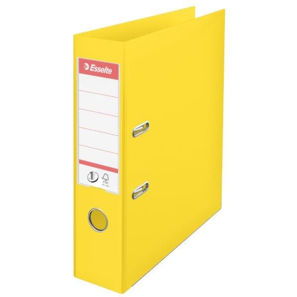 Biblioraft plastifiat interior-exterior Esselte No.1 Power VIVIDA A4 7,5 cm - galben