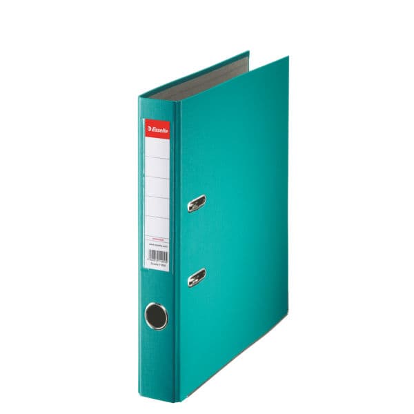 Biblioraft plastifiat Esselte Economy A4 5 cm- turcoaz