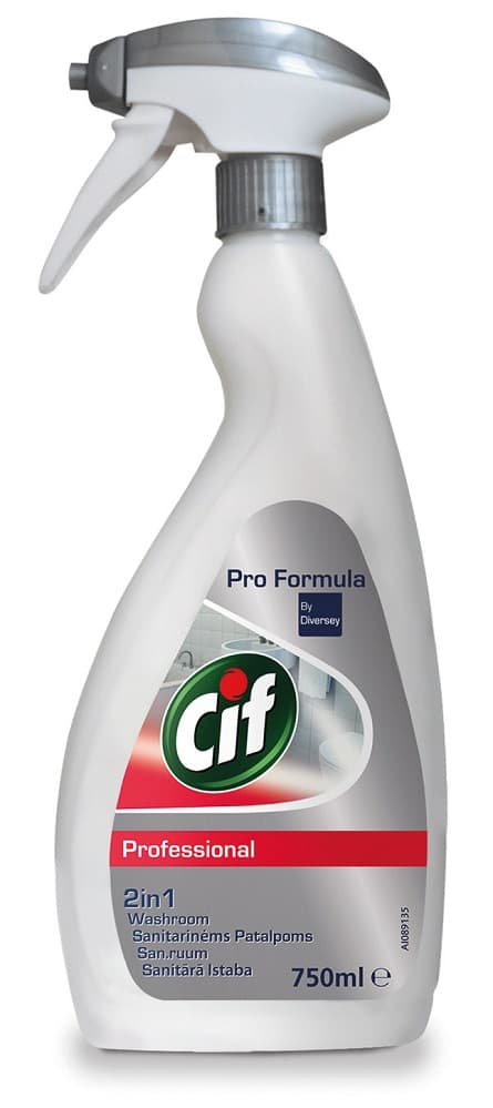 CIF Professional Washroom 2 in1, cu pulverizator, pentru curatare baie, 750ml