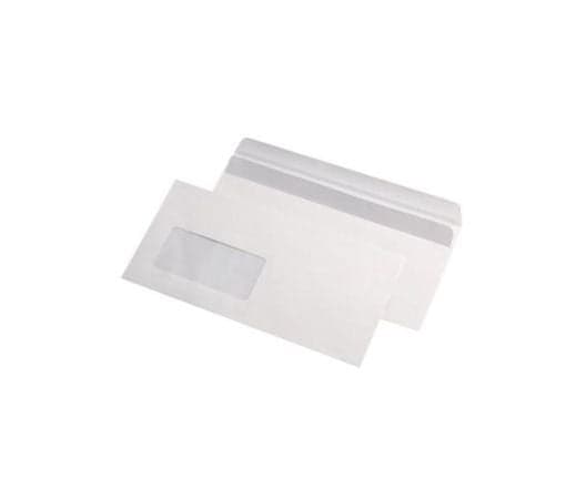 PLIC DL 80G 110X220 MM CUTIE 1000 AUTOADEZIV CU FEREASTRA STANGA ALB
