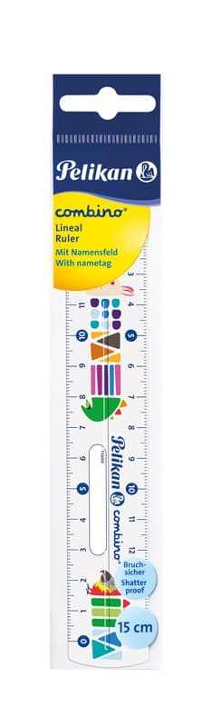 RIGLA PLASTIC 15 CM, COMBINO