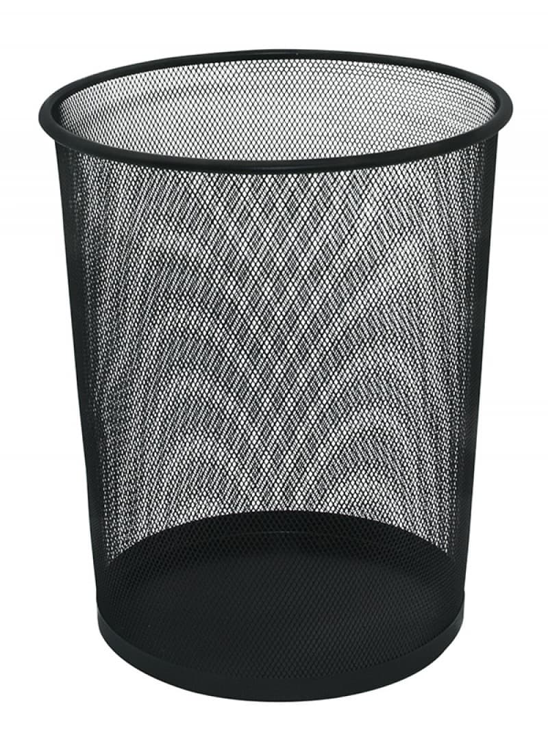 Cos metalic Mesh, pentru hartii, 19 litri, Q-Connect - negru