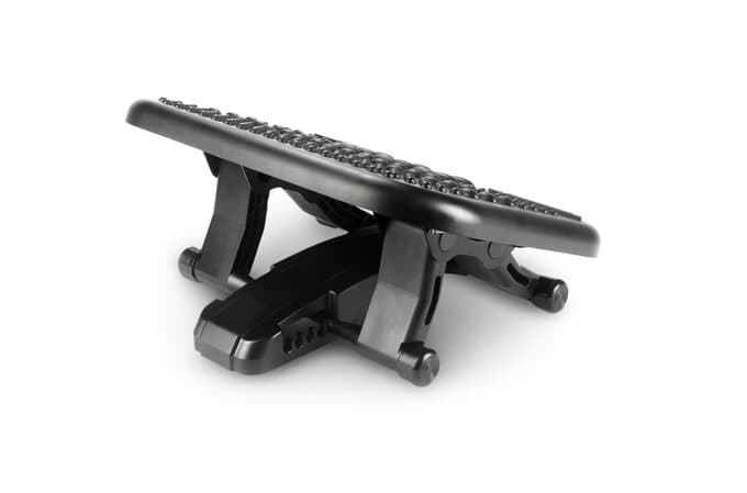 Suport ergonomic Kensington SoleMassage, pentru picioare, inclinatie ajustabila, negru