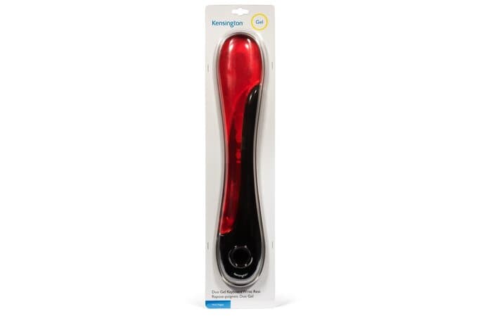 Suport ergonomic Kensington Duo Gel, pentru incheietura mainii, cu gel, rosu/negru