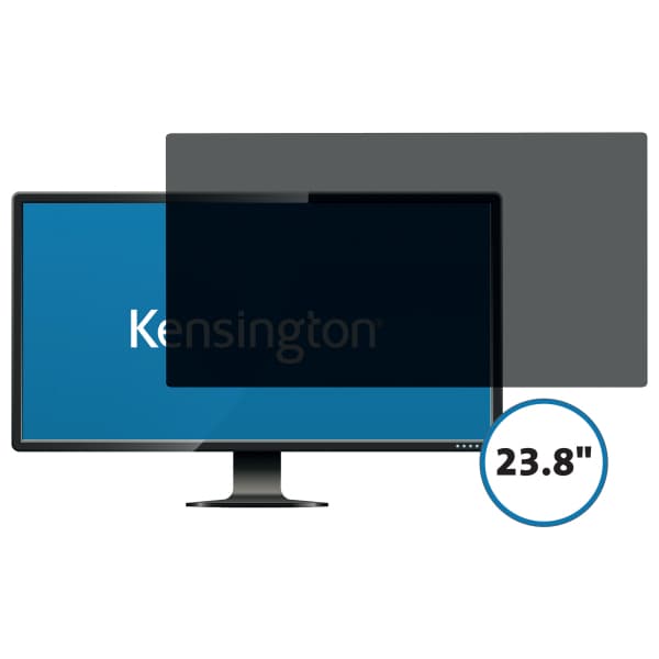 Filtru de confidentialitate Kensington, pentru monitor, 23.8", 16:9, 2 zone, detasabil