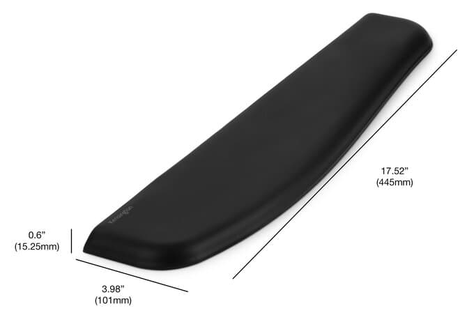 Suport ergonomic Kensington ErgoSoft, pentru incheietura mainii, pentru tastatura standard, negru