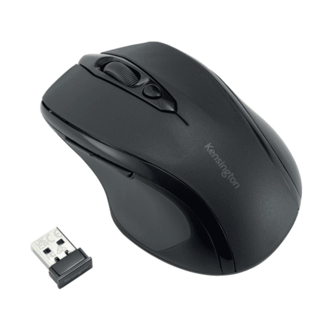 Mouse Kensington EQ MY310, conexiune wireless, dimensiune medie, plastic partial reciclat, negru