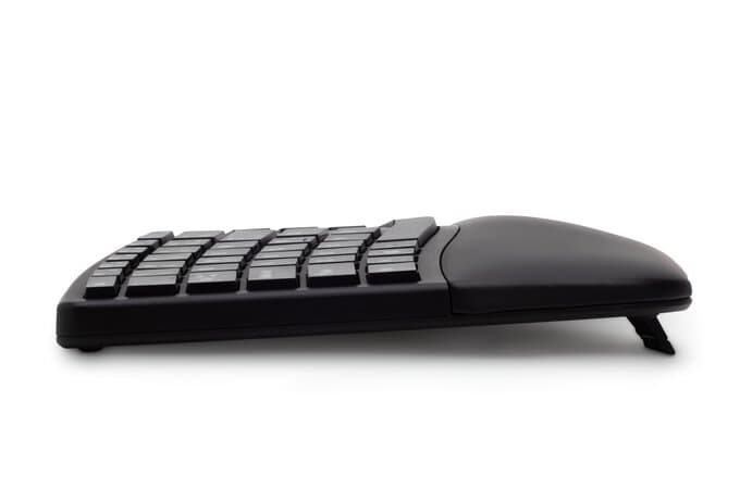 Tastatura Kensington ProFit Ergo, suport ergonomic pentru incheietura mainii inclus, conexiune wirel
