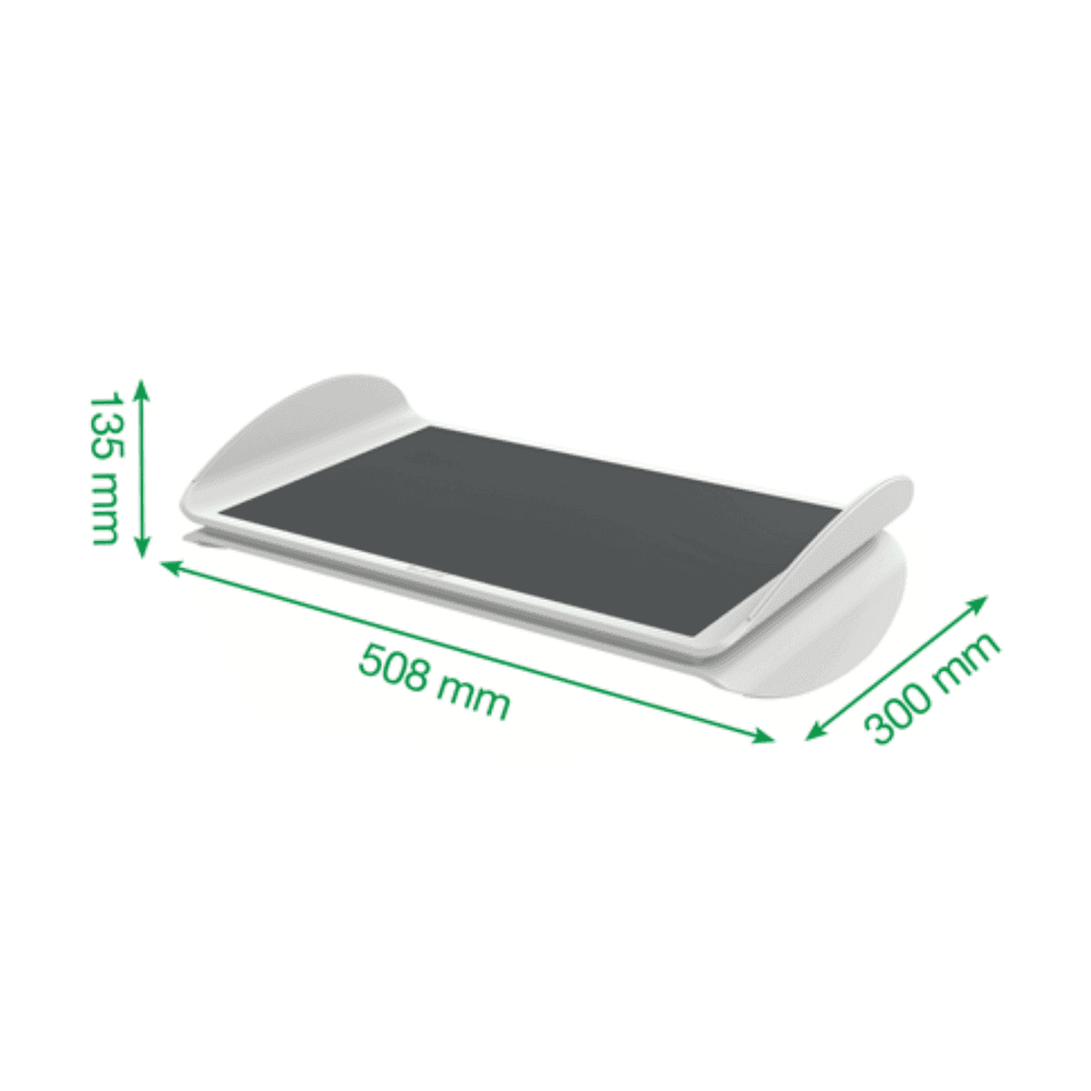 Suport ergonomic LEITZ Ergo, pentru picioare, ajustabil, culori duale, alb-gri