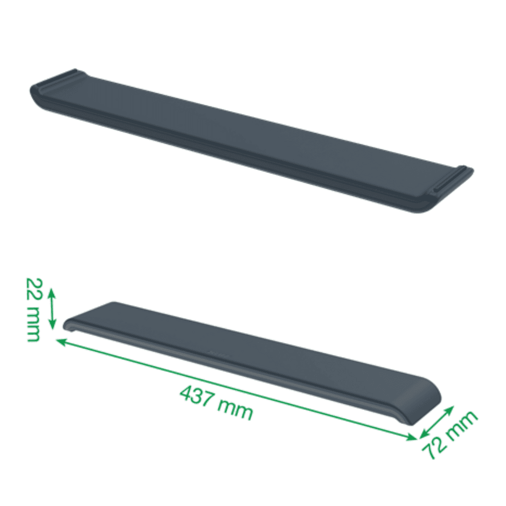 Suport ergonomic LEITZ Ergo, pentru tastatura, gri-carbune