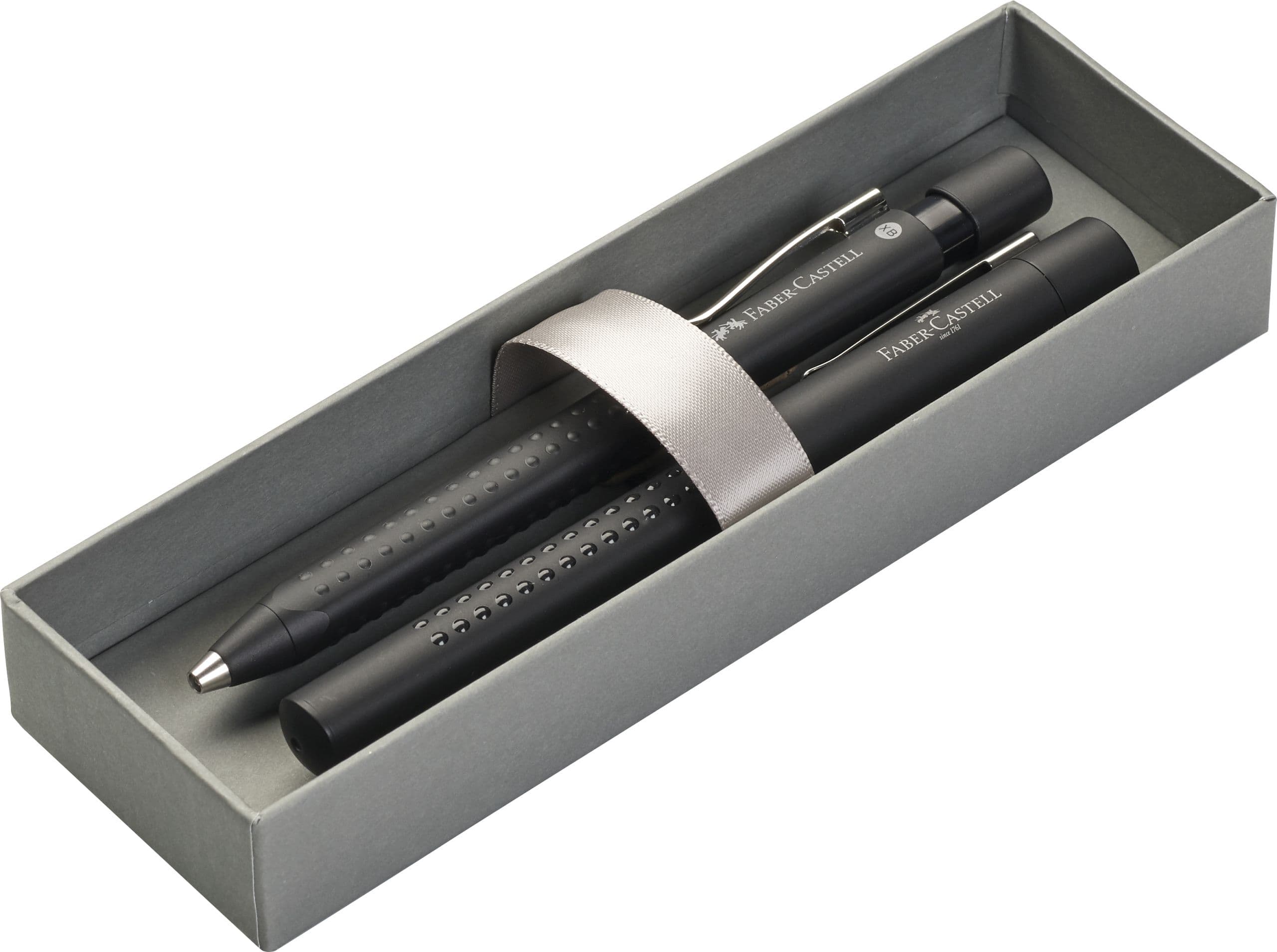 SET STILOU + PIX GRIP 2011 NEGRU FABER-CASTELL