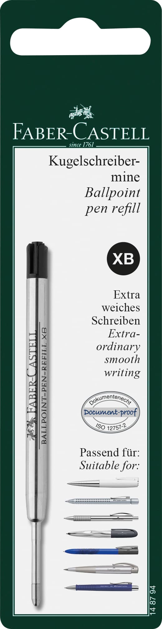 BLISTER REZERVA PIX METAL XB NEAGRA FABER-CASTELL