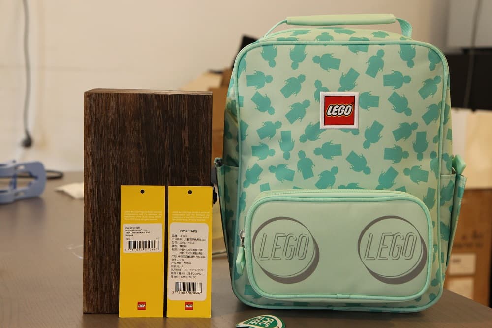 Rucsac Casual LEGO Tribini Classic Small - design Filled Minifigure - verde menta