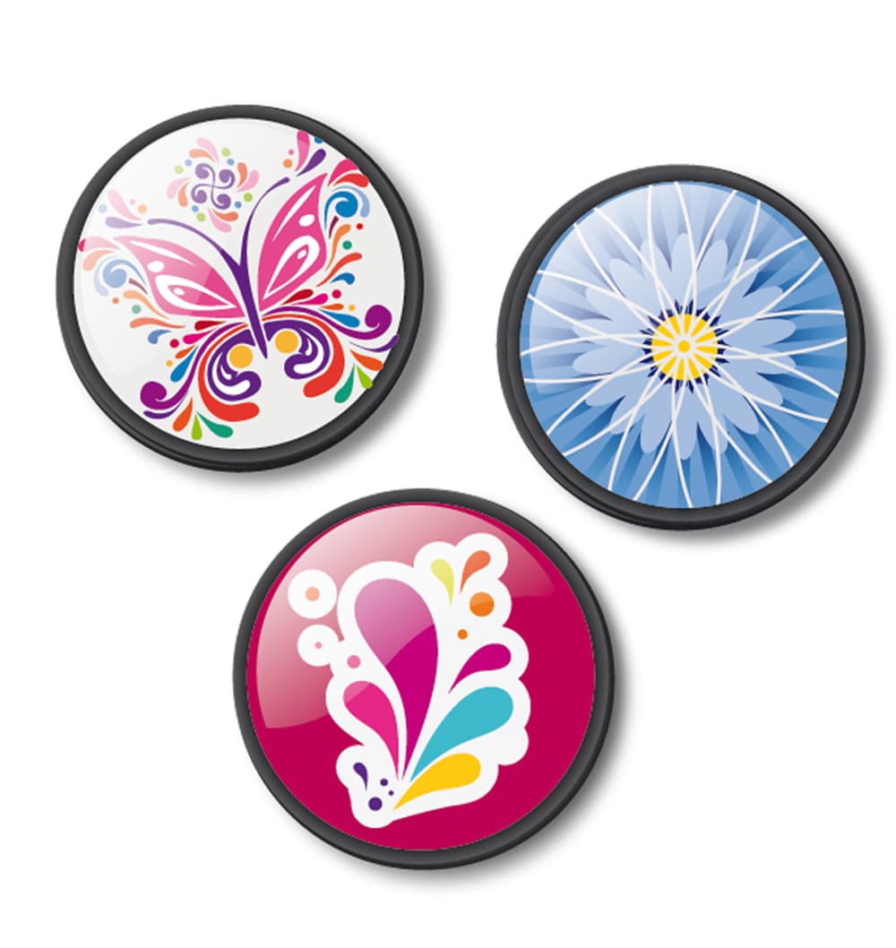 Insigne, 3buc/set, Roller NIKIDOM - Emoji