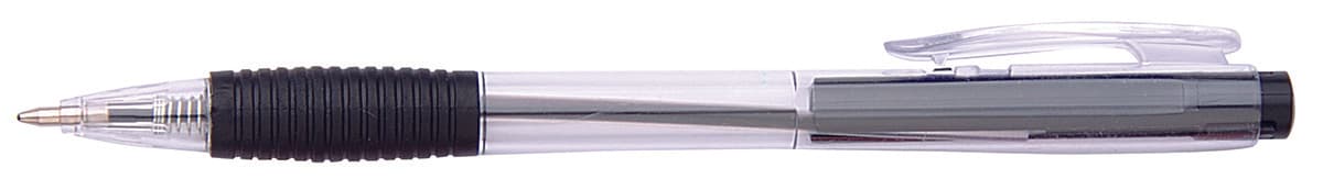 Pix cu mecanism, rubber grip, varf 0.7mm, Office Products - negru