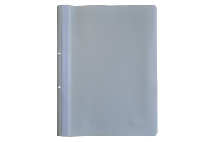 Dosar Plastic cu Șină și Găuri Optima - 10 Buc/Set, 120/180 Microni, Alb