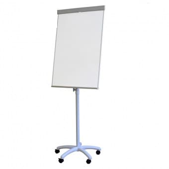 Flipchart magnetic, 100 x 70 cm, cu brate laterale, cu rotile, Optima Vision
