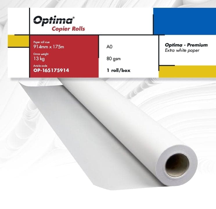 Rola Hârtie Copiator A0+ Optima Premium - 80gr, 914mm x 175m